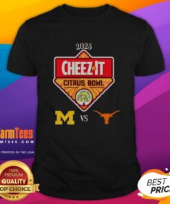 2025 Cheez-It Citrus Bowl T-Shirt featuring Michigan Wolverines vs Texas Longhorns at Camping World Stadium