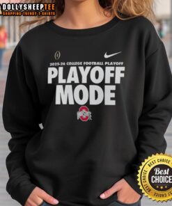 Ohio State Buckeyes Football sweatshirt for 2025-2026 College Football Playoff mode, showcasing team spirit and style.