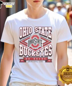 Ohio State Buckeyes Heater T-Shirt featuring bold team logo, perfect for fans showing support and staying stylish.