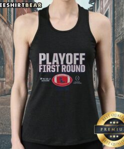 Top Ole Miss Rebels 2025 CFP First Round Winner tank top showcasing team spirit and style for fans.