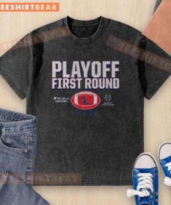 Top Ole Miss Rebels 2025 CFP First Round Winner washed t-shirt featuring team colors and logo, perfect for fans.
