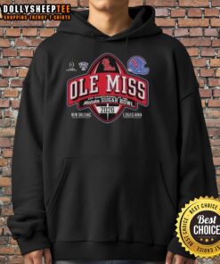 Top Ole Miss Rebels hoodie from the Allstate Sugar Bowl CFP Quarterfinal in New Orleans, showcasing team spirit and style.