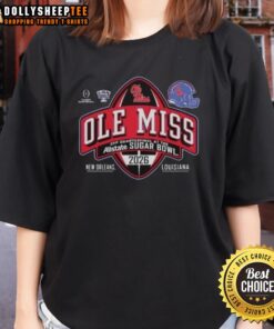 Top Ole Miss Rebels in Allstate Sugar Bowl CFP Quarterfinal at New Orleans, featuring the ladies' tee and team spirit.