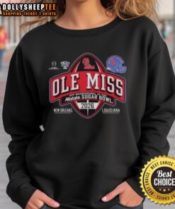Top Ole Miss Rebels sweatshirt for Allstate Sugar Bowl CFP Quarterfinal in New Orleans, showcasing team spirit and style.