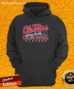 Top Ole Miss Rebels College Football Playoff 2025 hoodie featuring 'Hotty Toddy' design, perfect for game-day attire.
