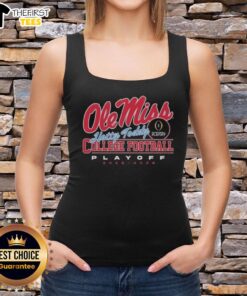 Alt Text: Top Ole Miss Rebels College Football Playoff 2025 Hotty Toddy tank top featuring team colors and logo design.
