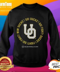 Top Oregon Ducks 2025-2026 College Football Playoff Fight Song Sweatshirt in vibrant green with team logo.