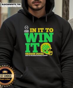 Top Oregon Ducks In It To Win It CFP 2025-26 Helmet Hoodie showcasing team spirit and style for fans.