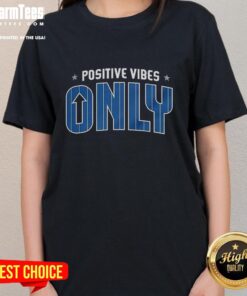 Top Orlando Magic Positive Vibes Only Ladies Tee featuring vibrant design and comfortable fit for fans.
