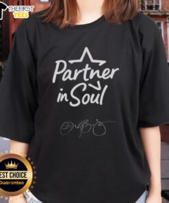 Alt Text: Top Partner in Soul Ladies Tee featuring stylish design and comfortable fit for women's casual wear.