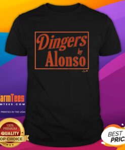 Top Pete Alonso Baltimore Dingers Sign T-Shirt featuring bold graphics celebrating the MLB star's home runs.