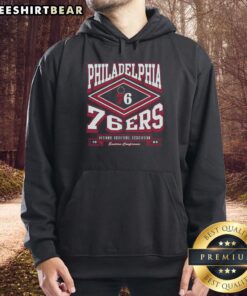 Cozy Top Philadelphia 76ers Heater Hoodie in vibrant colors, perfect for fans to wear at games or during chilly weather.