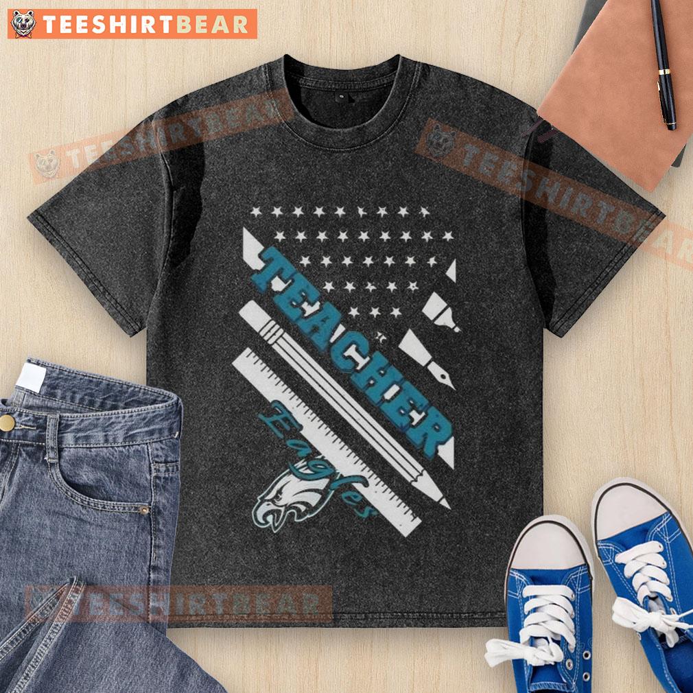 top-philadelphia-eagles-football-x-teacher-american-flag-washed-t-shirt Alt Text: Top Philadelphia Eagles Football X Teacher American Flag Washed T-Shirt in vibrant colors, perfect for fans.