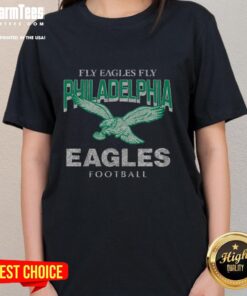 Top Philadelphia Eagles Historic Head-On Ladies Tee showcasing vibrant team colors and iconic logo for passionate fans.