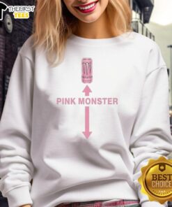 Top Pink Monster Energy Sweatshirt featuring vibrant colors and bold logo, perfect for casual wear and fans.