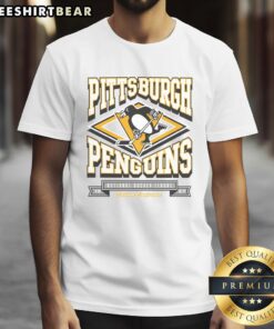 Top Pittsburgh Penguins Heater T-Shirt featuring team colors and logo, perfect for fans and game day attire.