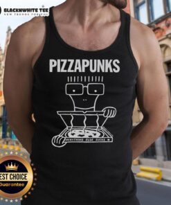 Alt Text: Top Pizza Punks Everything Else Sucks Tank Top for pizza lovers, featuring a bold design and comfortable fit.
