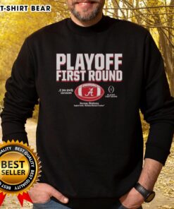 Top Playoff First Round Alabama Crimson Tide 2025 CFP Winner Sweatshirt showcasing team spirit and championship pride.