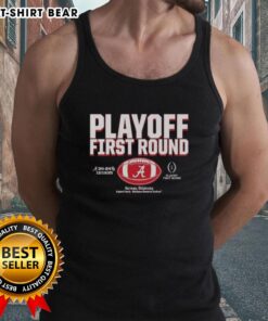 Alabama Crimson Tide 2025 CFP Winner tank top, showcasing team pride for top playoff first-round fans.