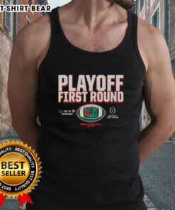 Miami Hurricanes 2025 CFP Winner tank top, showcasing team spirit for the top playoff first round.