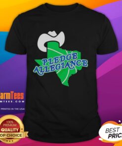 Alt Text: Top Pledge Allegiance Dallas Mavericks Basketball T-Shirt featuring team logo and vibrant colors for fans.