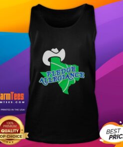 Dallas Mavericks basketball tank top featuring 'Top Pledge Allegiance' design, perfect for fans and sports enthusiasts.