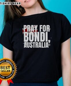 Top Pray For Bondi Australia Flag Ladies Tee featuring vibrant design and comfortable fit, perfect for beach lovers.