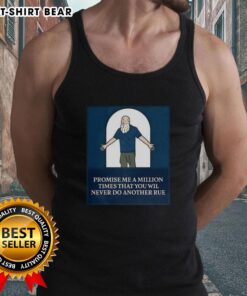 Cartoon tank top featuring 'Top Promise Me A Million Times' slogan, perfect for casual summer wear.