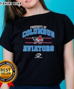 Columbus Aviators UFL logo on a stylish ladies tee, perfect for fans and supporters of the team.