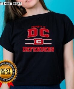 DC Defenders UFL logo on a stylish ladies' tee, perfect for fans supporting their favorite team in comfort and style.