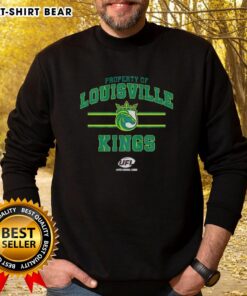 Louisville Kings UFL logo sweatshirt showcasing team spirit and style in vibrant colors.