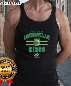 Louisville Kings UFL logo tank top showcasing stylish design for fans of the top property team in Louisville.