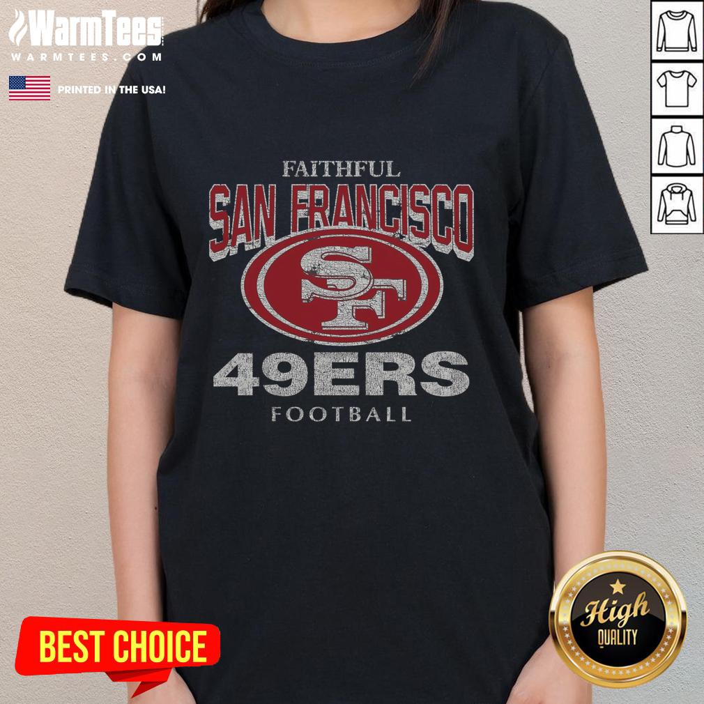 top-san-francisco-49ers-head-on-ladies-tee Stylish Top San Francisco 49ers head-on ladies tee featuring team logo, perfect for fans supporting their favorite team.