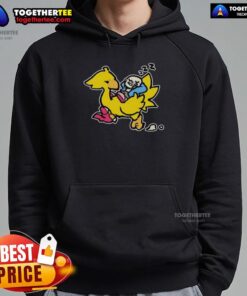 Top-Sans-and-Chocobo-Hoodie featuring vibrant designs inspired by popular gaming characters for cozy style.