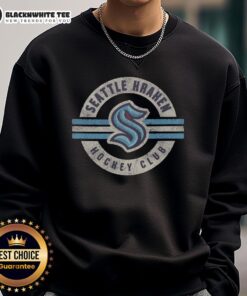 Cozy top Seattle Kraken surround sweatshirt featuring team colors and logo, perfect for fans and game day attire.