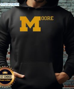 Top Sherrone Moore Michigan football hoodie featuring team colors and logo, perfect for fans and game day wear.