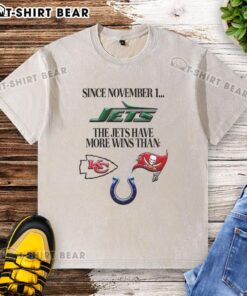 New York Jets celebrate more wins than washed T-shirt since November 1, showcasing team success and fan excitement.