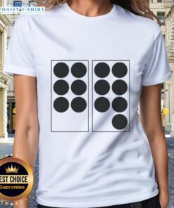 Stylish Top Six Seven Dots Ladies Tee featuring a polka dot design, perfect for casual outings and summer fashion.