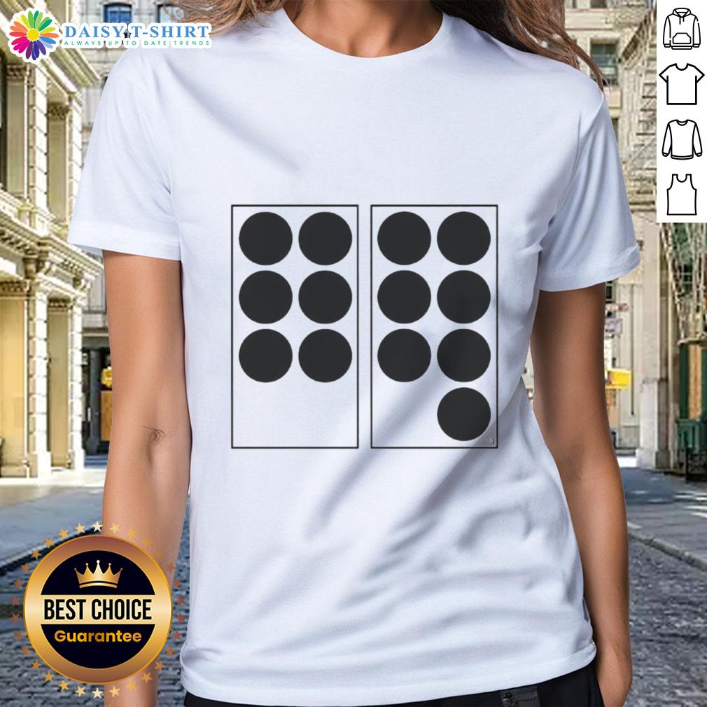 Top Six Seven Dots Ladies Tee Stylish Top Six Seven Dots Ladies Tee featuring a polka dot design, perfect for casual outings and summer fashion.