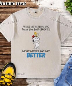 Top Snoopy Friends T-shirt featuring a cheerful design that brightens your day and spreads joy and laughter.