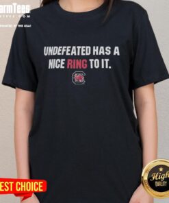 Top South Carolina Gamecocks Undefeated ladies tee featuring stylish design, perfect for fans celebrating victory.
