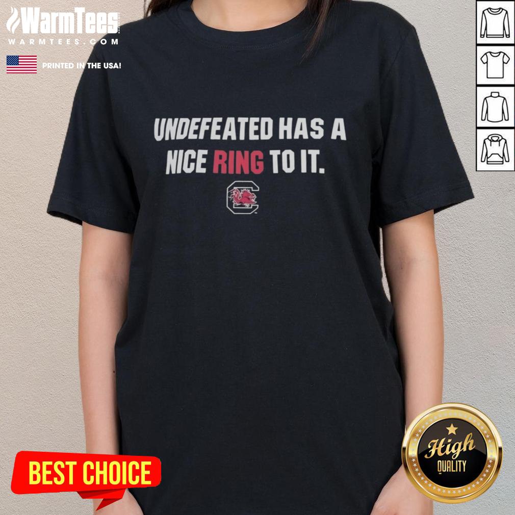 top-south-carolina-gamecocks-undefeated-has-a-nice-ring-to-it-ladies-tee Top South Carolina Gamecocks Undefeated ladies tee featuring stylish design, perfect for fans celebrating victory.