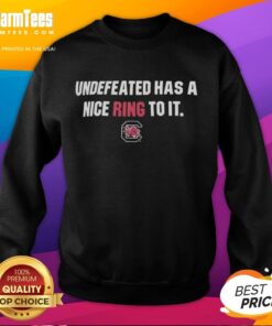 Cozy sweatshirt featuring 'Top South Carolina Gamecocks Undefeated' design, perfect for fans celebrating team pride.