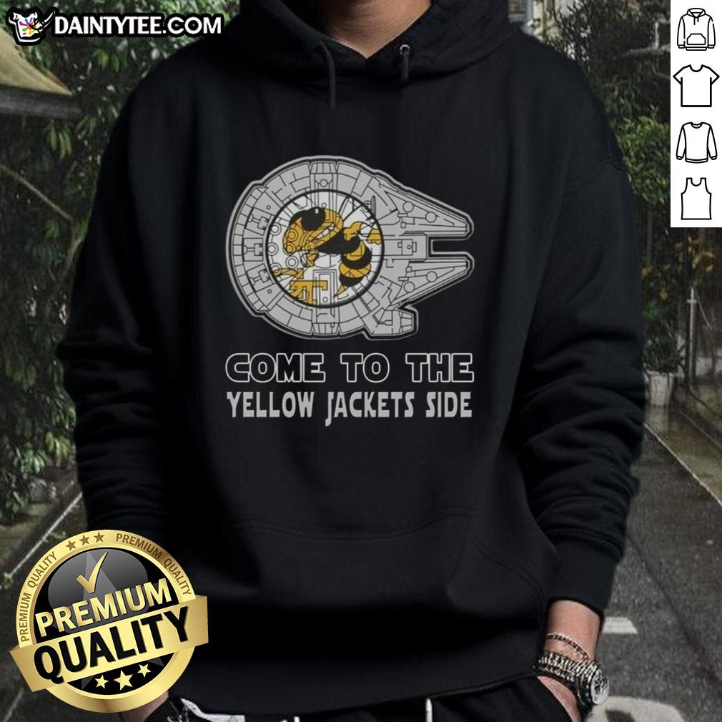 top-star-wars-come-to-the-georgia-tech-yellow-jackets-side-hoodie Top Star Wars Georgia Tech Yellow Jackets side hoodie featuring iconic characters and team colors for fans.