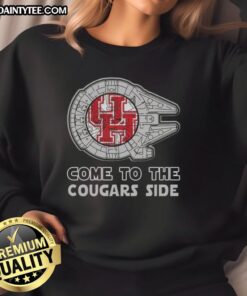 Stylish Top Star Wars Come to the Houston Cougars Side Sweatshirt featuring a vibrant design for fans and comfort.