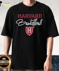 Alt Text: Top Steve Kerr Harvard Basketball Logo T-Shirt featuring a vintage design with iconic Harvard logo and vibrant colors.