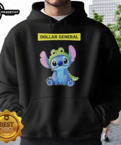 Top Stitch Crocodile X Dollar General hoodie cosplay outfit displayed on a mannequin, showcasing vibrant colors and design.