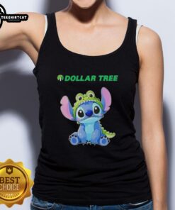 Top Stitch cosplay featuring a crocodile design on a Dollar Tree tank top, showcasing creativity and DIY fashion.