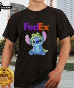 Top Stitch Cosplay Crocodile X FedEx T-Shirt featuring vibrant graphics and unique design for cosplay enthusiasts.