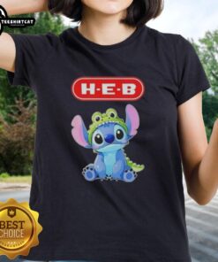 Alt Text: Top Stitch Cosplay Crocodile X H.E.B. ladies tee featuring vibrant design and comfortable fit, perfect for fans.
